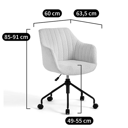      Boucle Office Chair  
